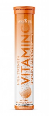 Natures Aid Vitamin C 1000mg Effervescent (Orange) 20 tabs